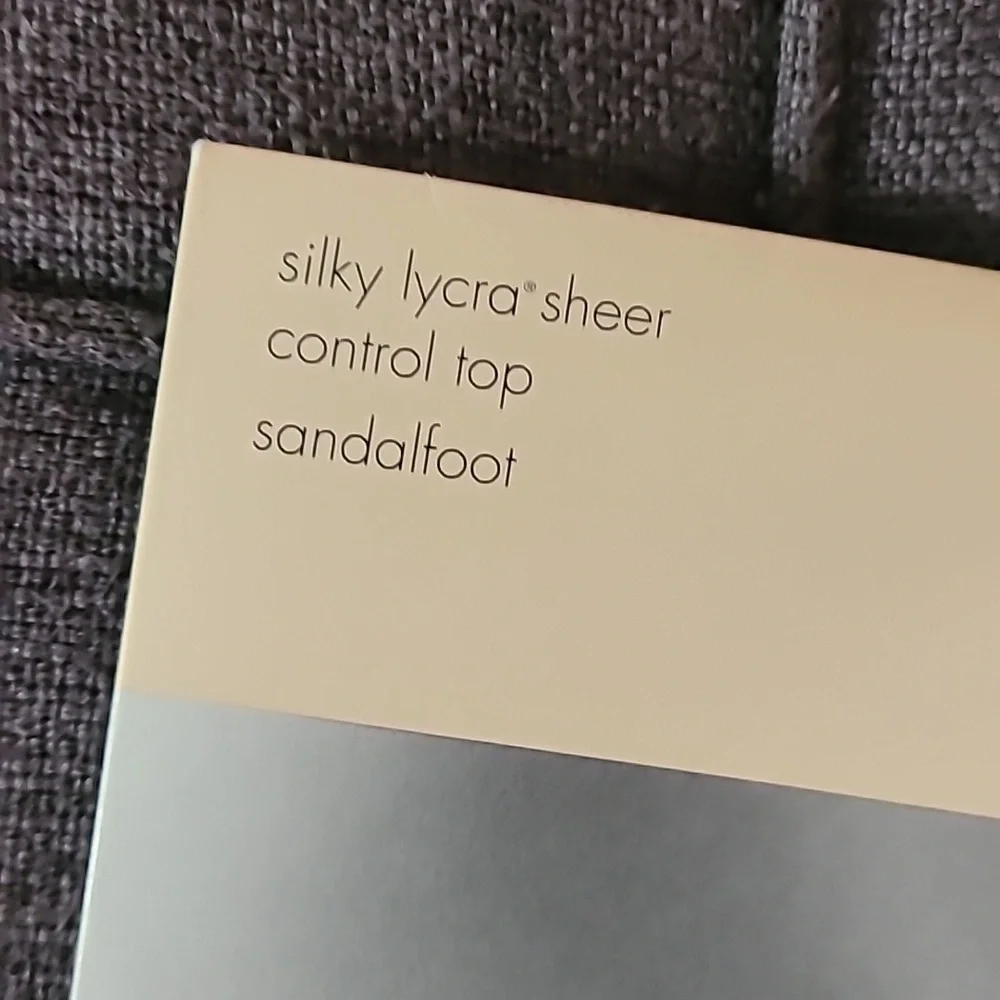 Nude Pantyhose Silky Lycra Sheer control top sandalfoot‎ hosiery